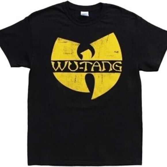 WU-TANG CLAN DISTRESSED MEN BLACK YELLOW T-SHIRT SIZE XL 100% COTTON BRAND NEW - Picture 5 of 5